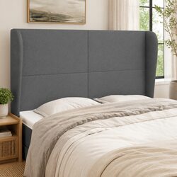 Your Friendly Grey Headboard with Ears Awaits