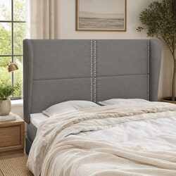 Your New Grey Headboard with Ears Awaits You