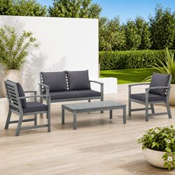 Your New 4-Piece Outdoor Lounge Set with Cushions