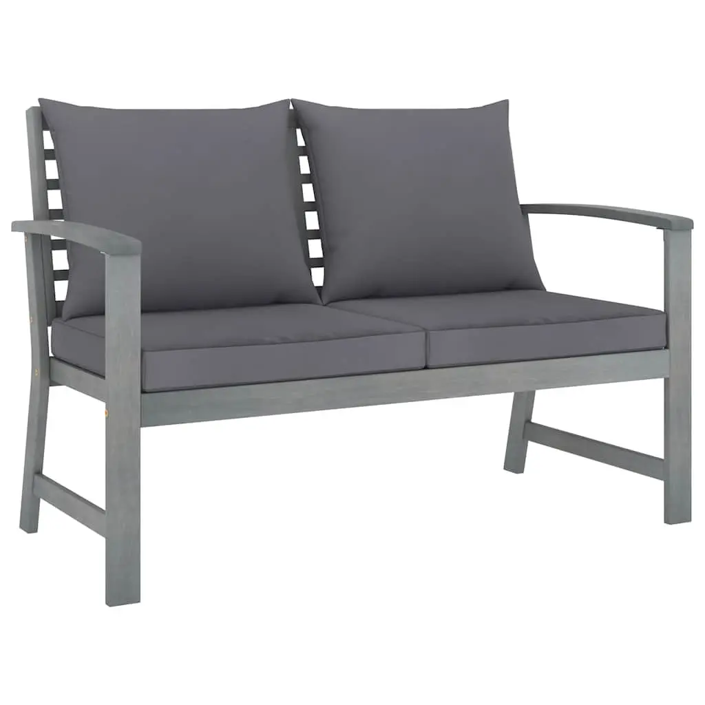 Garden Lounge Set Rustic Style 4 Piece Acacia Wood