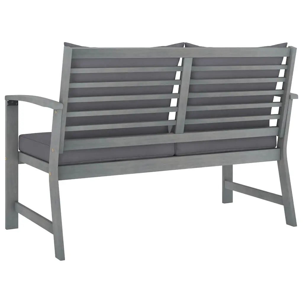 Garden Lounge Set Rustic Style 4 Piece Acacia Wood