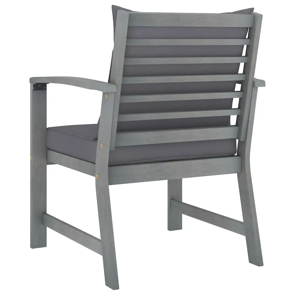 Garden Lounge Set Rustic Style 4 Piece Acacia Wood