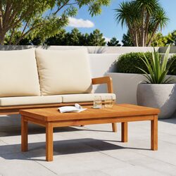 Outdoor Coffee Table 100x50x33 cm Solid Wood Patio Garden Deck Furniture Brown