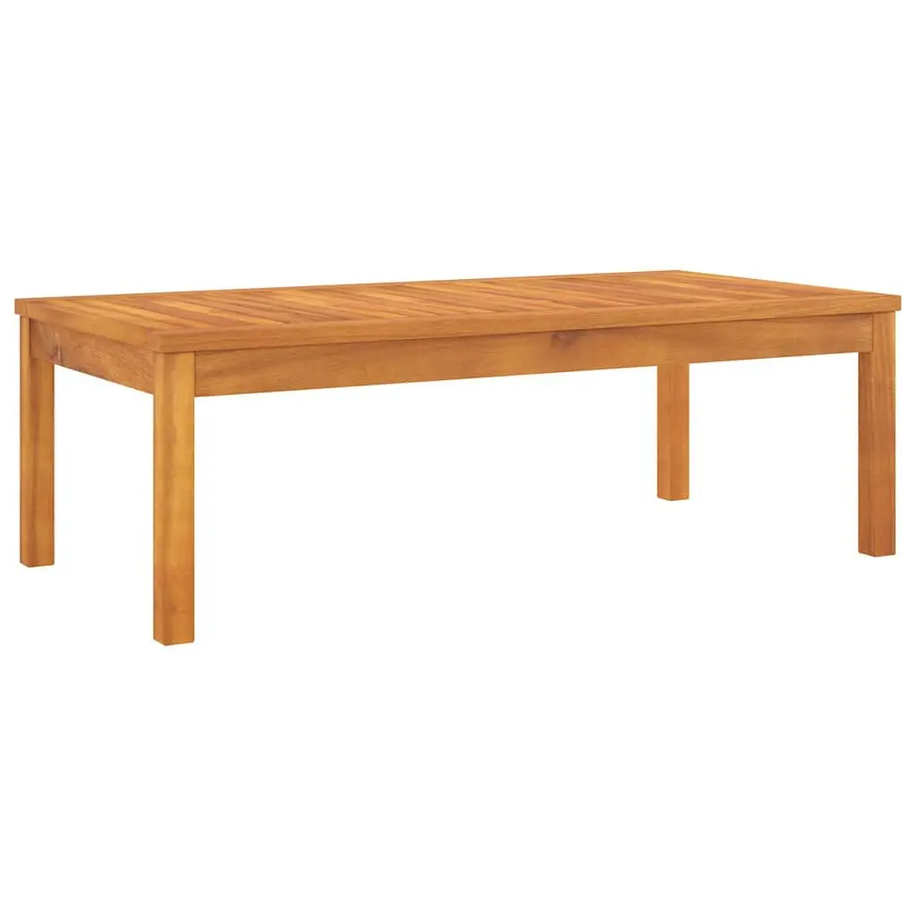 Brown Solid Wood Outdoor Coffee Table with Slatted Top 100x50x33 cm