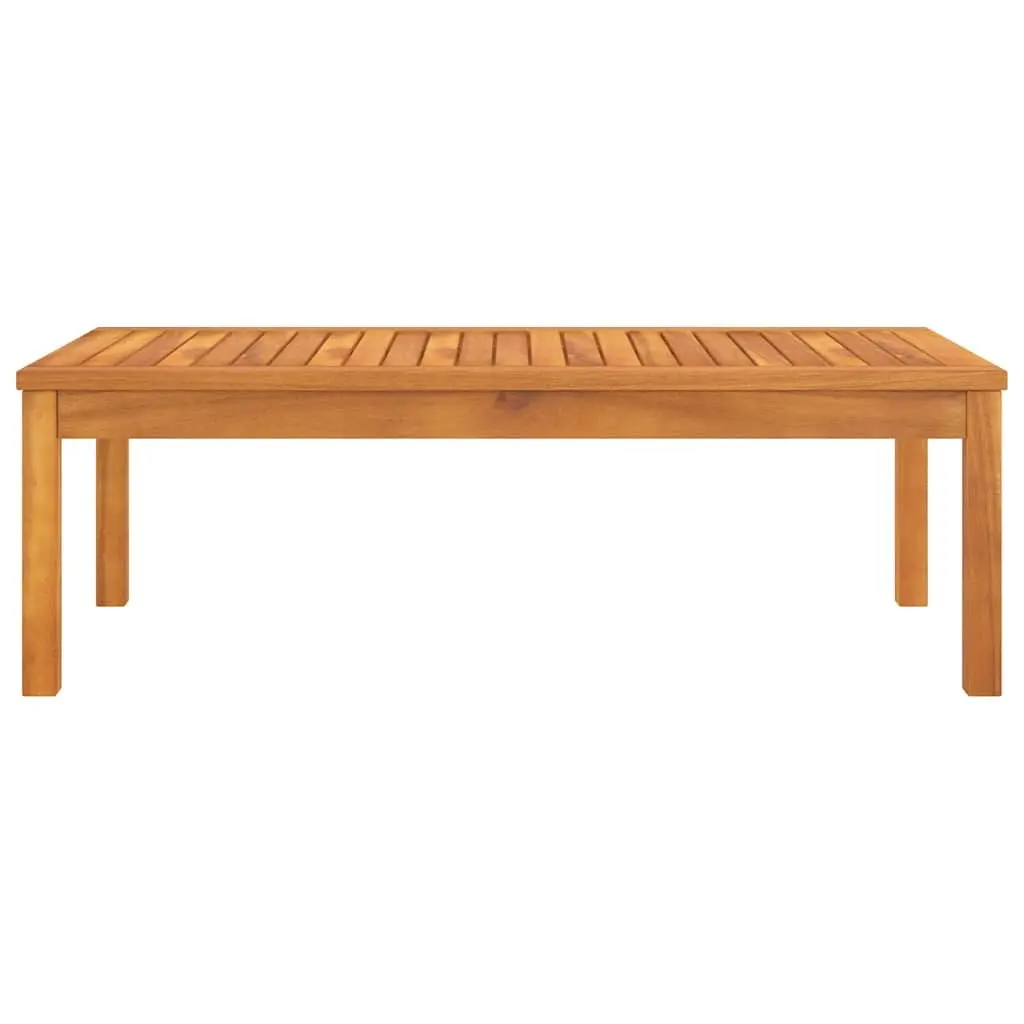 Brown Solid Wood Outdoor Coffee Table with Slatted Top 100x50x33 cm