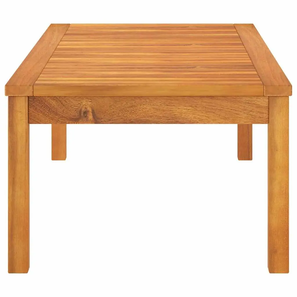 Brown Solid Wood Outdoor Coffee Table with Slatted Top 100x50x33 cm