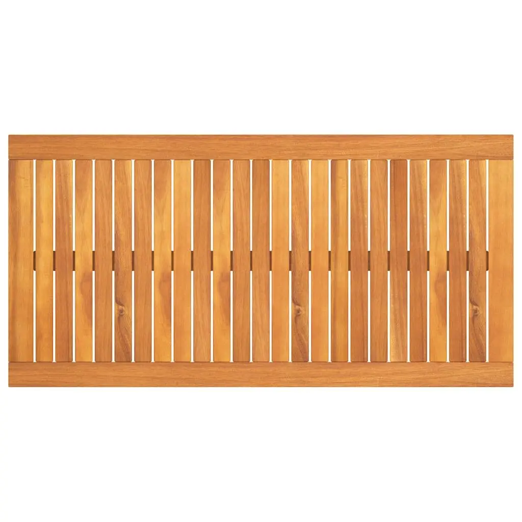 Brown Solid Wood Outdoor Coffee Table with Slatted Top 100x50x33 cm