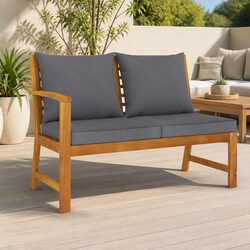 Your Cozy Outdoor Spot: Garden Bench with Cushions