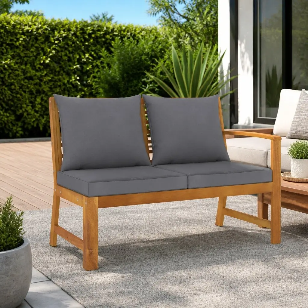 Outdoor Garden Bench with Cushions