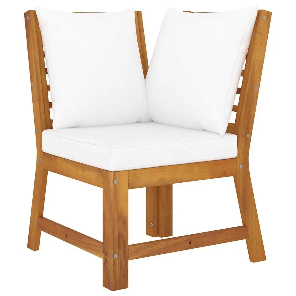 Outdoor Sectional Corner Sofa Lounge Seat Acacia Wood Patio Garden Seating Unit