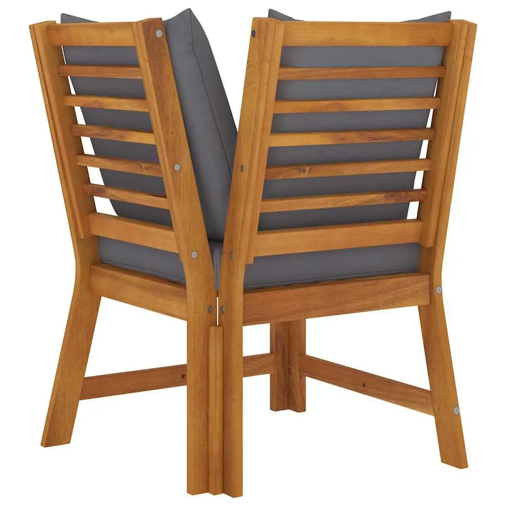 Outdoor Sectional Corner Sofa Lounge Set Solid Acacia Wood Patio Garden Seating
