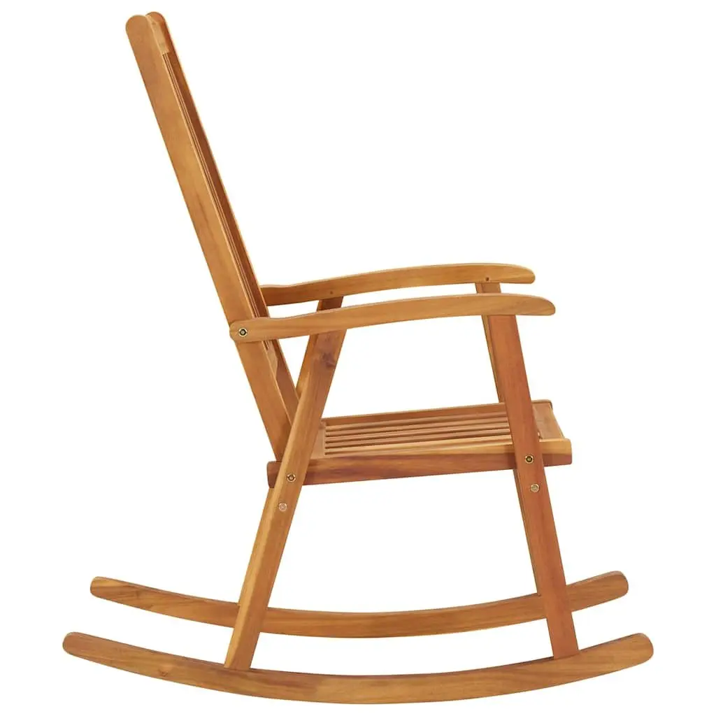 Rocking Chair Solid Wood High Back Outdoor Indoor Patio Armchair