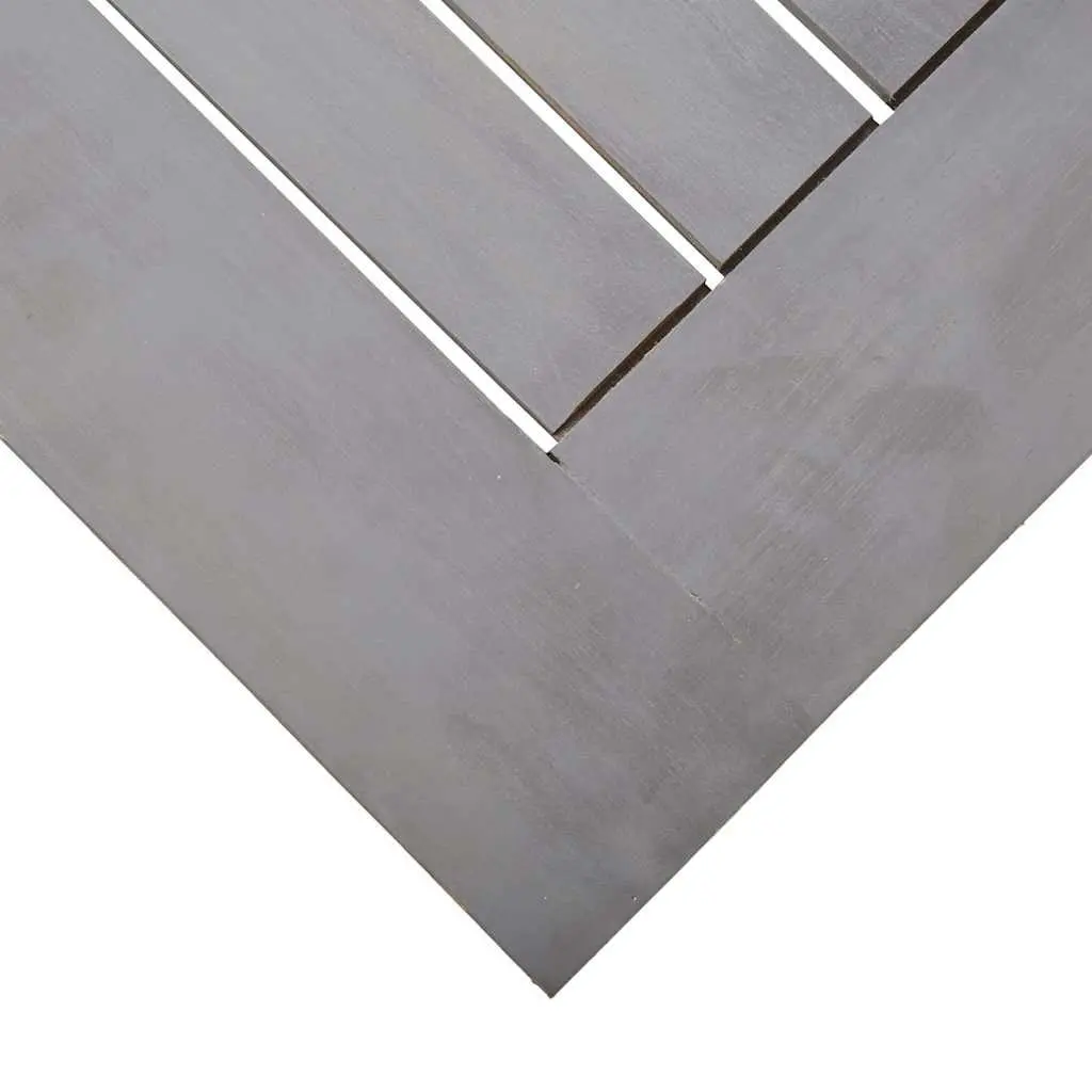 Solid Acacia Wood Garden Table Grey Wash Outdoor Dining 200x90cm