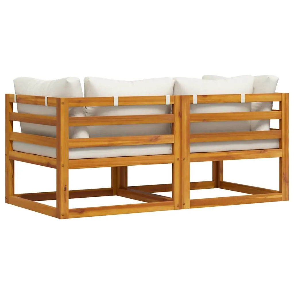 Outdoor Sectional Sofa Corner Set 2-Piece Padded Cushions