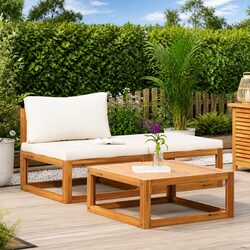 Outdoor Sectional Sofa Set: 3-Piece Lounge Furniture
