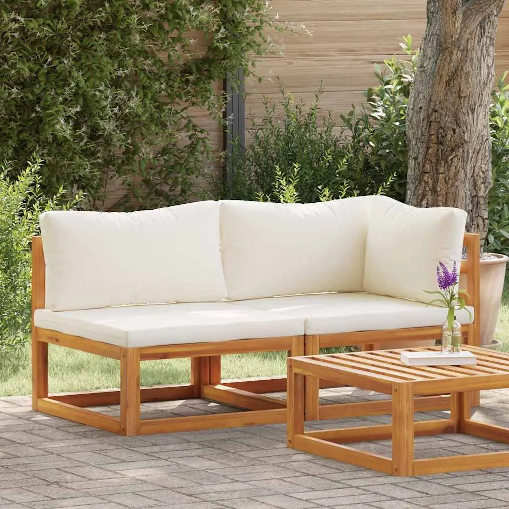 Outdoor Sectional Sofa Set 2 Piece Corner Middle Modular Garden Lounge Seating