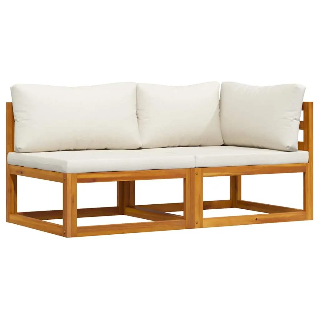 Outdoor Sectional Sofa Set 2 Piece Corner Middle Modular Garden Lounge Seating