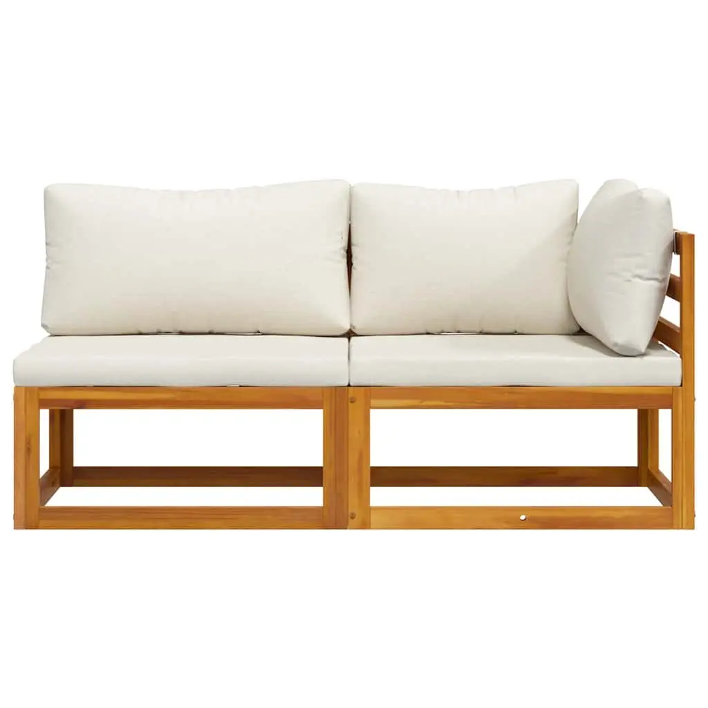 Outdoor Sectional Sofa Set 2 Piece Corner Middle Modular Garden Lounge Seating