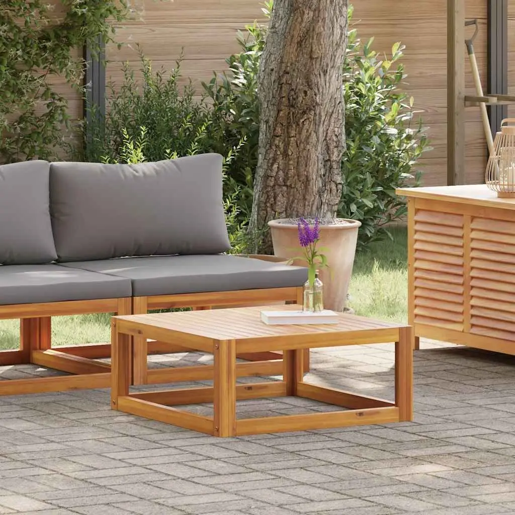Outdoor Sectional Sofa Set 2 Piece Garden Seating Solid Wood with Cushions Grey