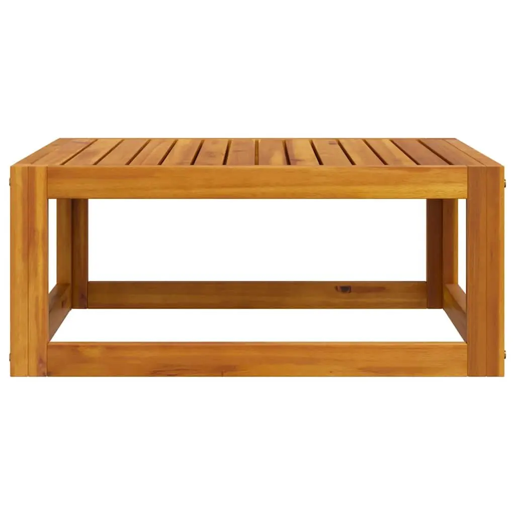 Outdoor Coffee Table 68x68x29 cm Brown Wooden Patio Garden Furniture Slatted