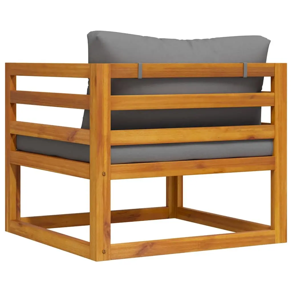 Outdoor Garden Chair with Grey Cushions