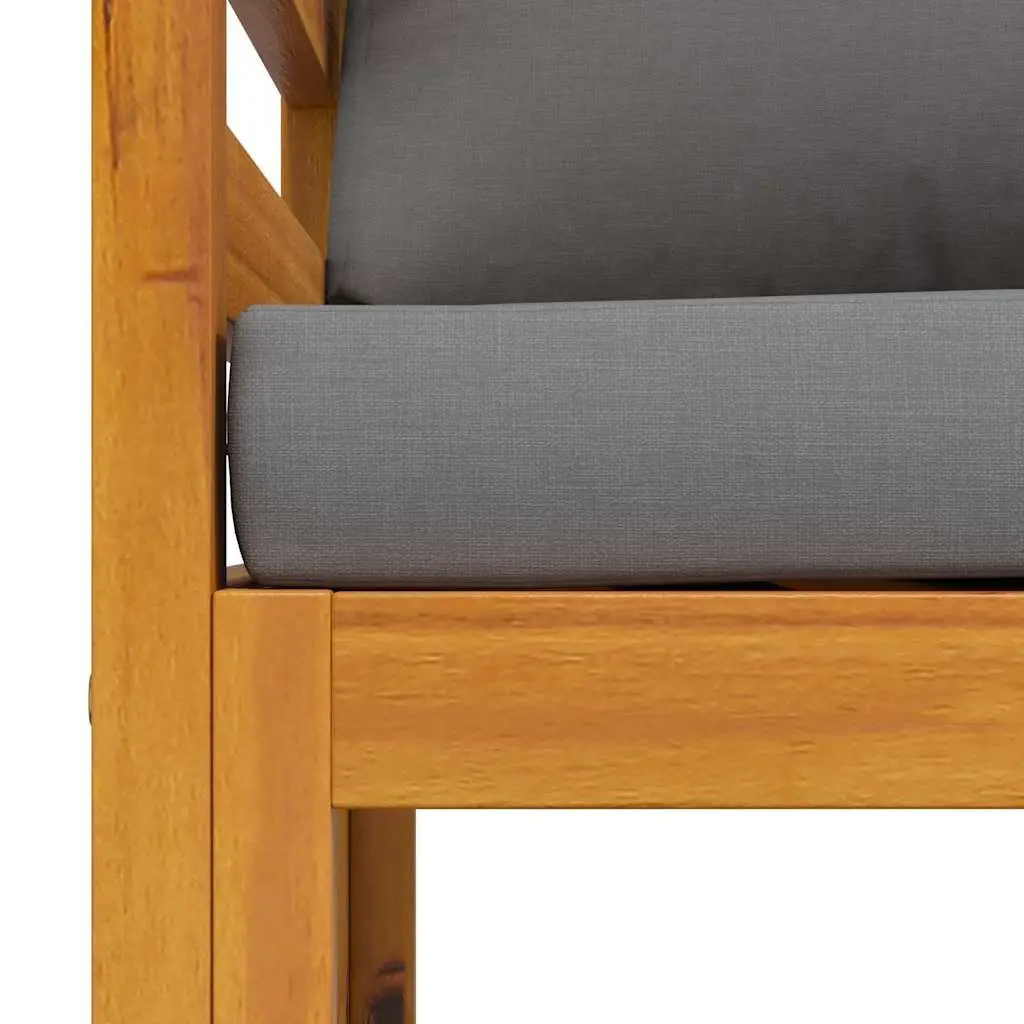 Outdoor Garden Chair with Grey Cushions