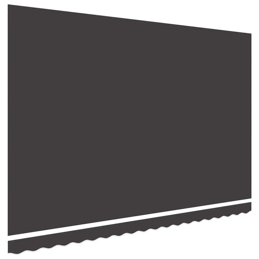 Awning Replacement Fabric UV-resistant Anthracite 4x3.5m Polyester