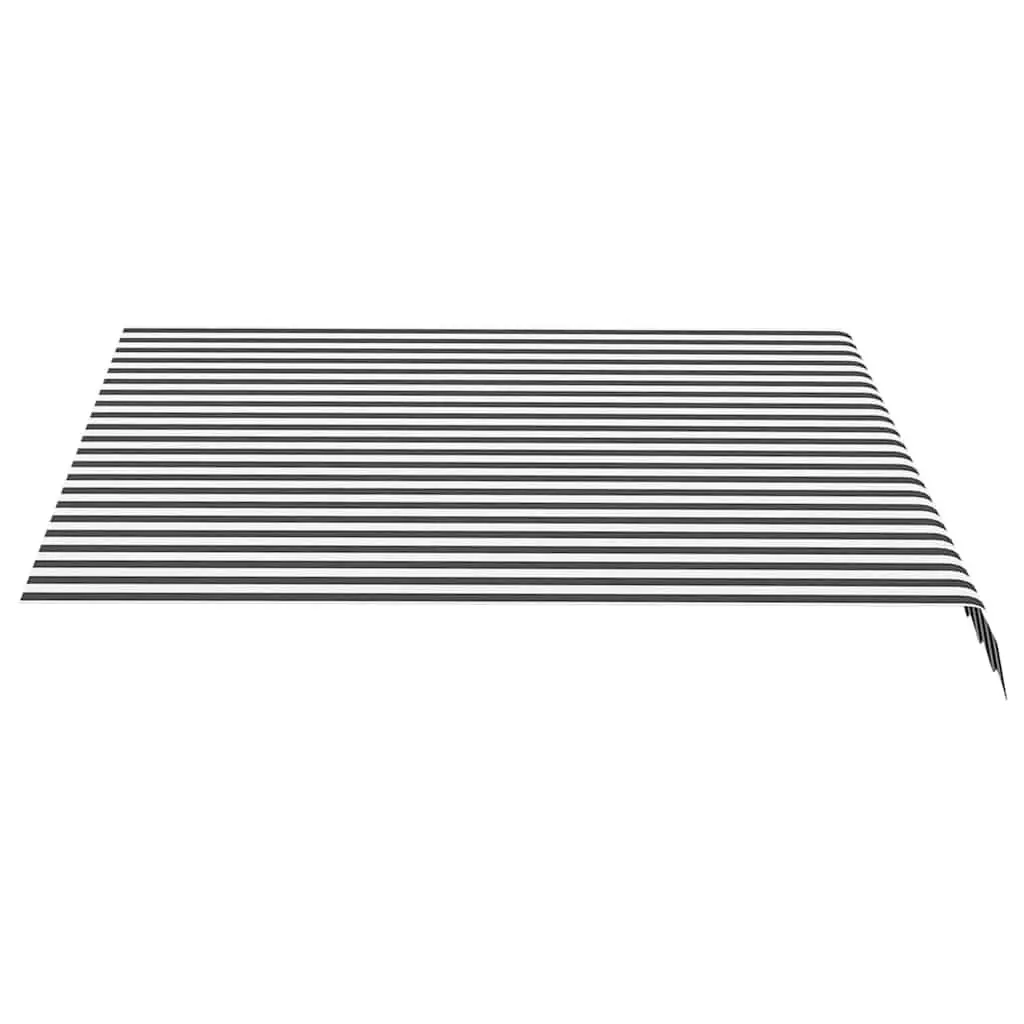 Awning Replacement Fabric UV-resistant Anthracite Polyester 3x2.5m