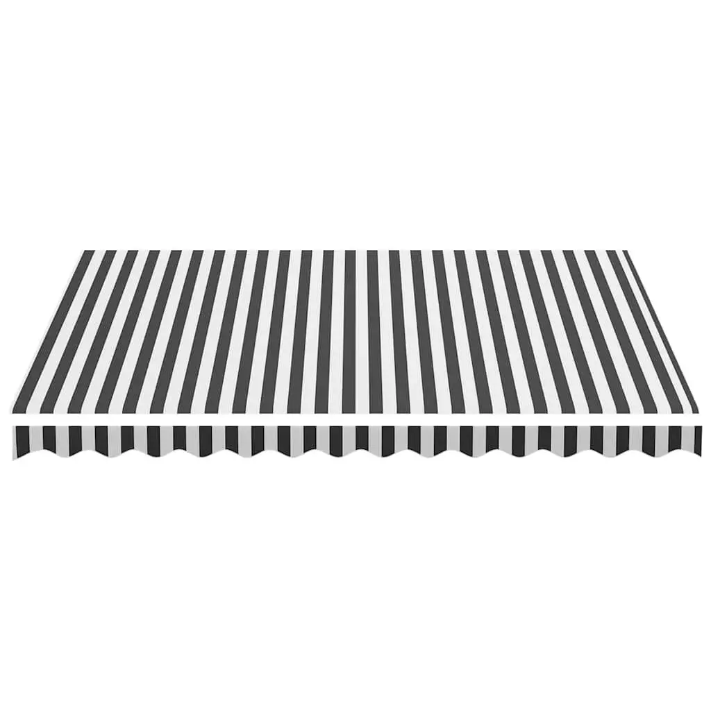 Awning Replacement Fabric Anthracite White 3.5x2.5m Patio Garden Sunshade Top