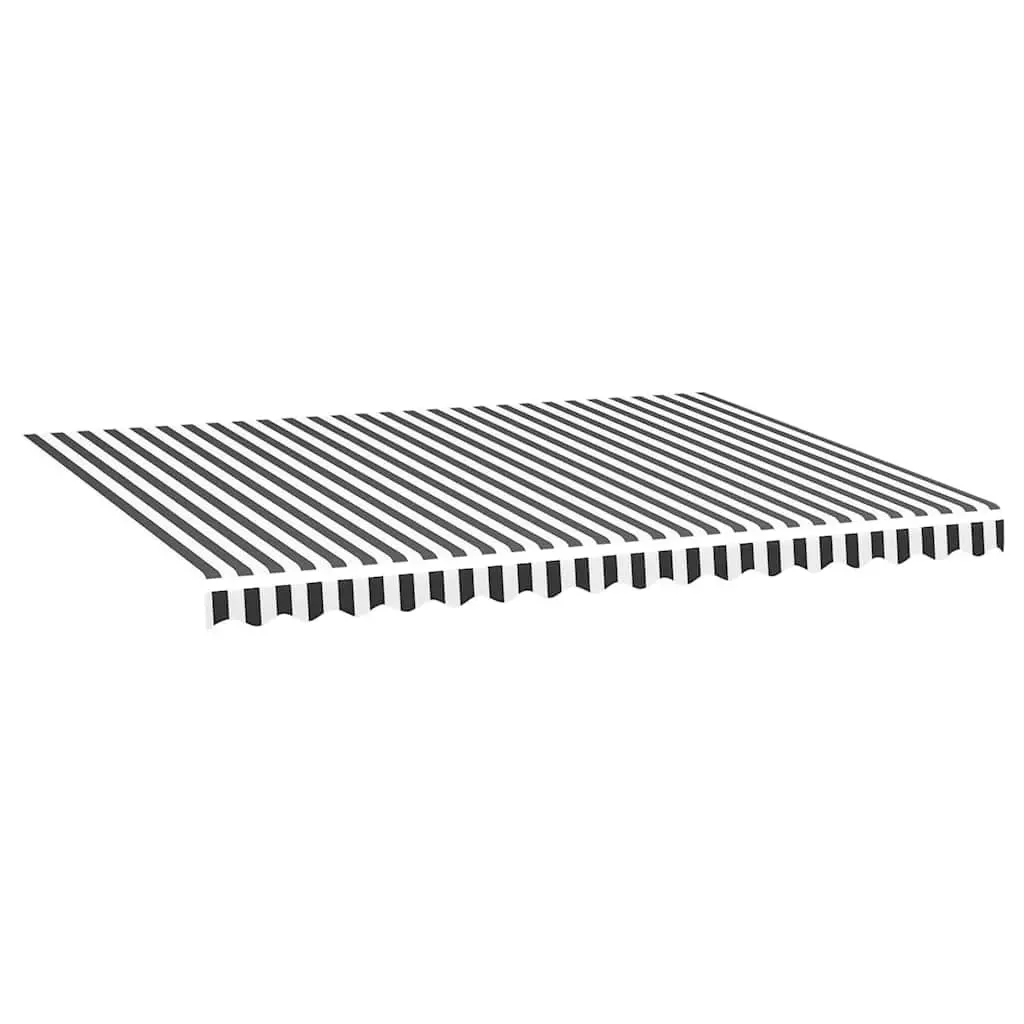 Awning Replacement Fabric Anthracite White 4x3m
