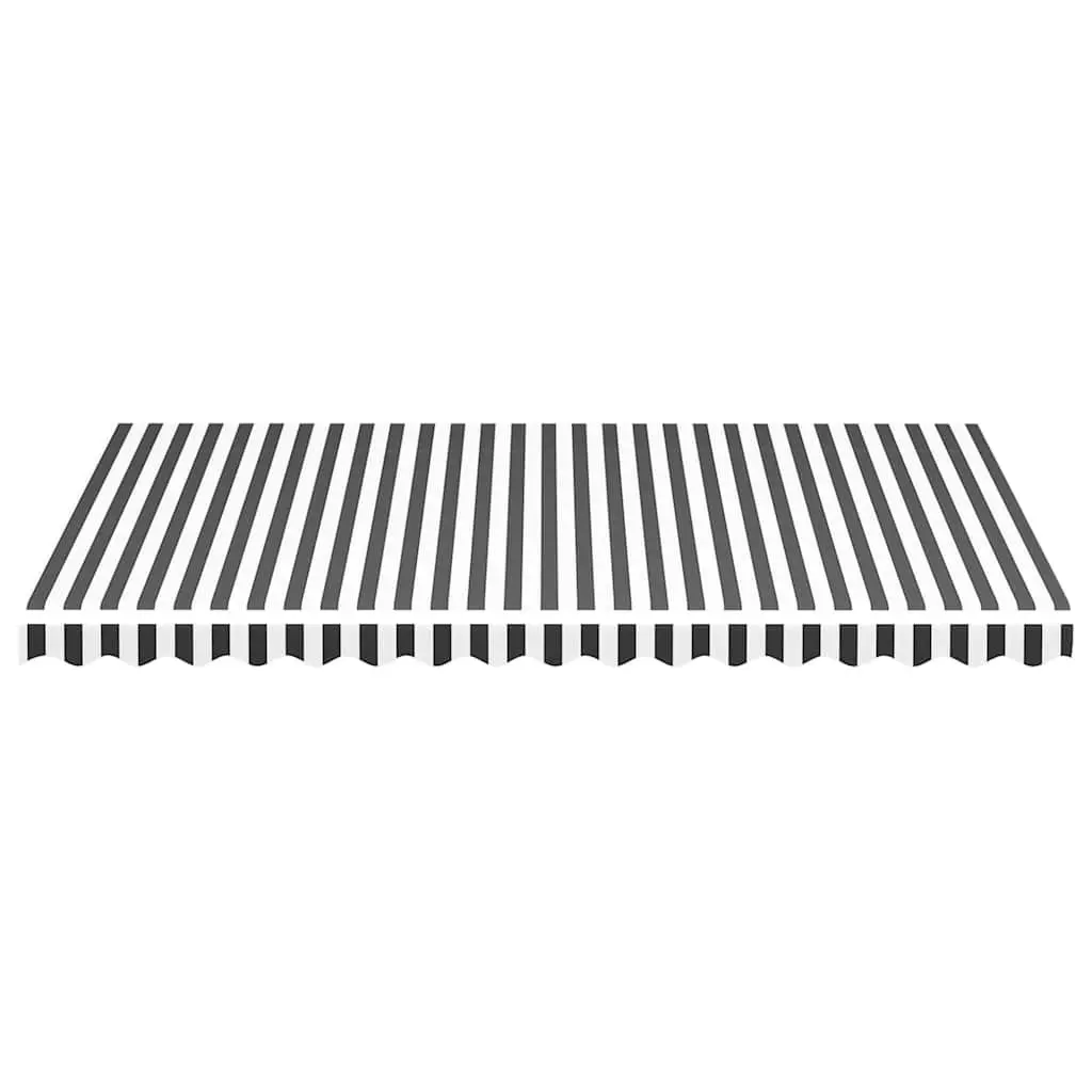 Awning Replacement Fabric Anthracite White 4x3m