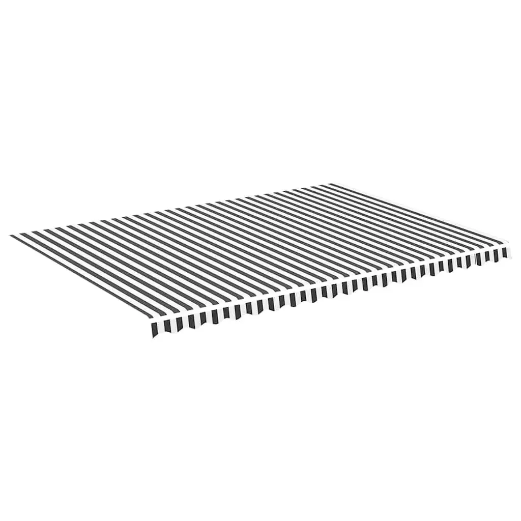 Awning Fabric in Anthracite White 5x3.5m