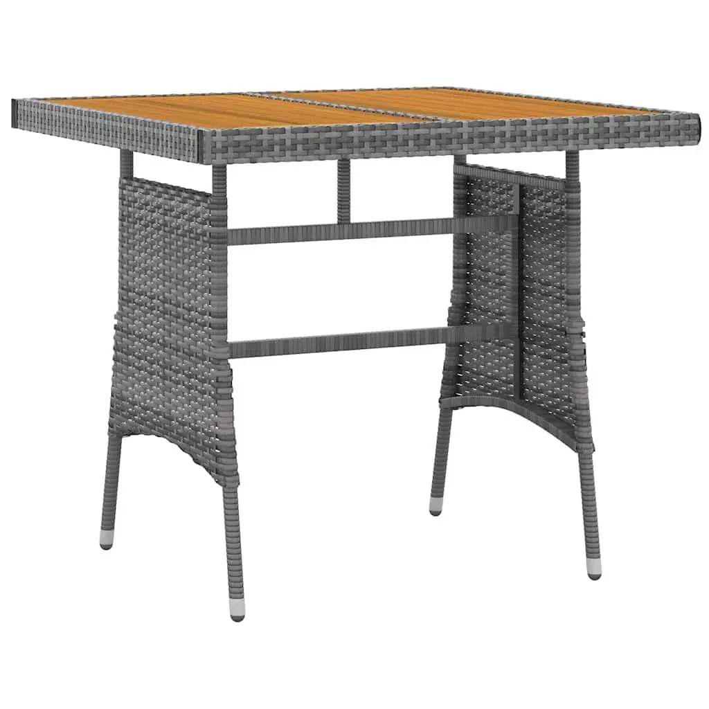 Outdoor Dining Set Grey 5 Piece Patio Garden Furniture Table Chairs