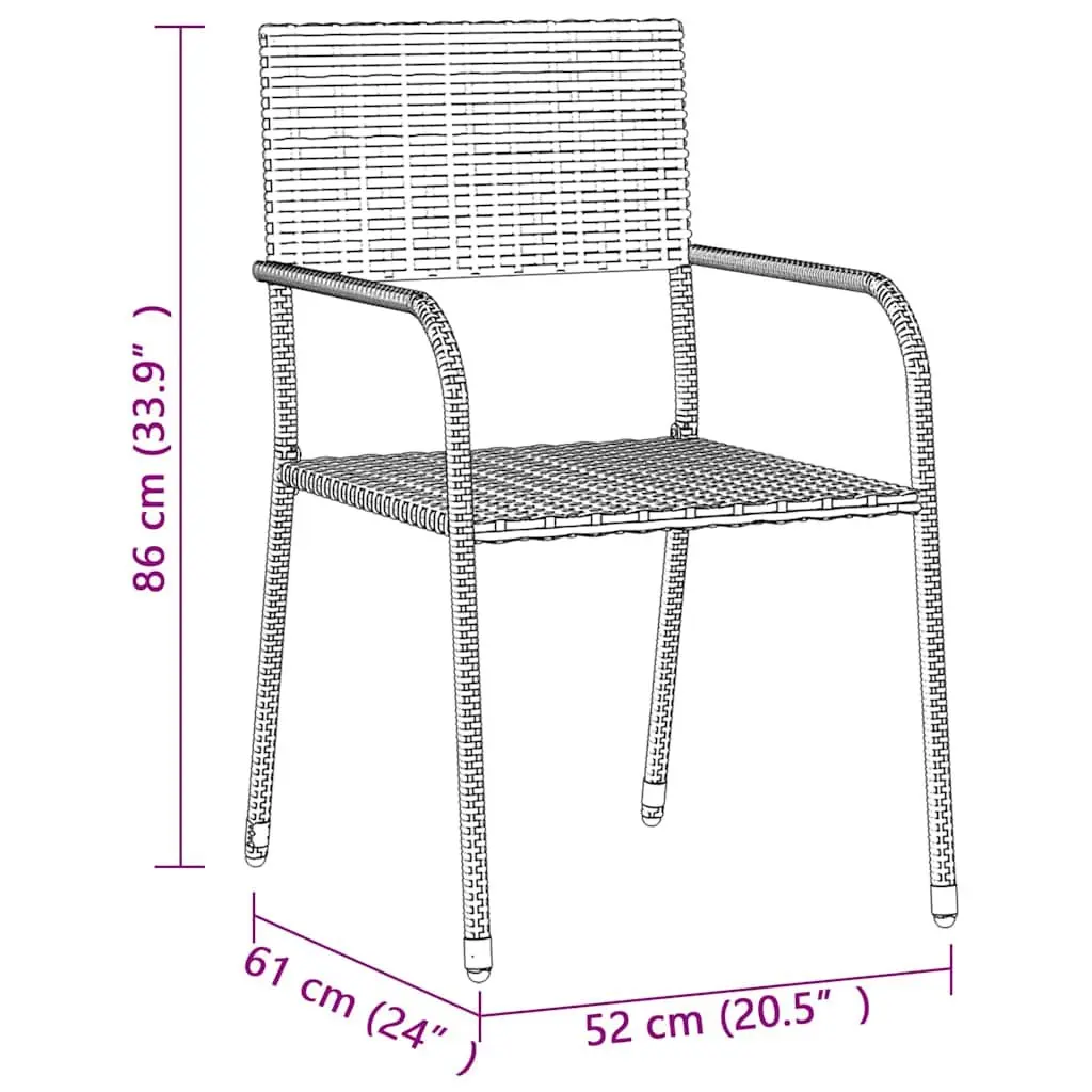 Outdoor Dining Set Grey 5 Piece Patio Garden Furniture Table Chairs