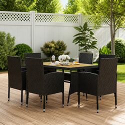 Friendly 7 Piece Outdoor Dining Set for Easy Living