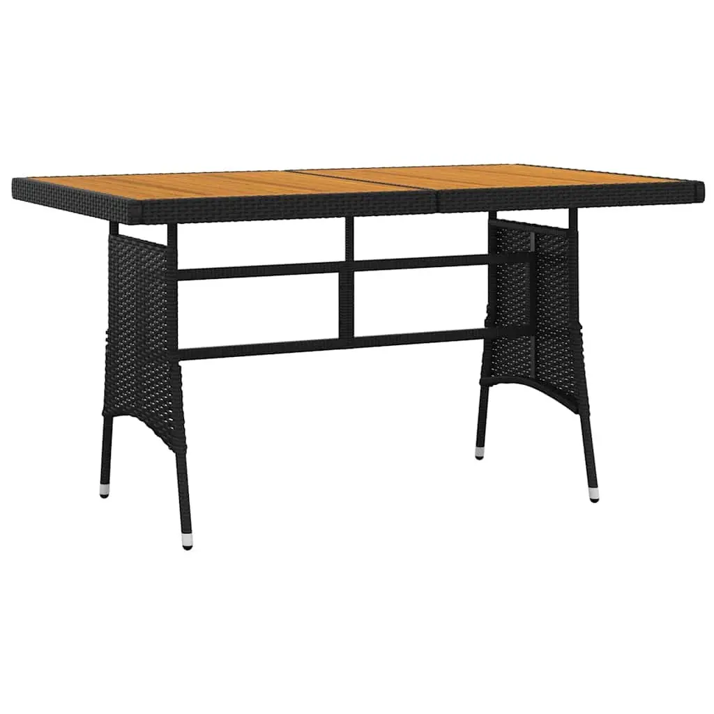 7 Piece Outdoor Dining Set Patio Garden Furniture Table Chairs Black