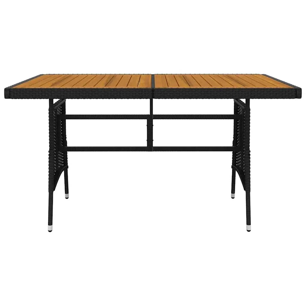 7 Piece Outdoor Dining Set Patio Garden Furniture Table Chairs Black