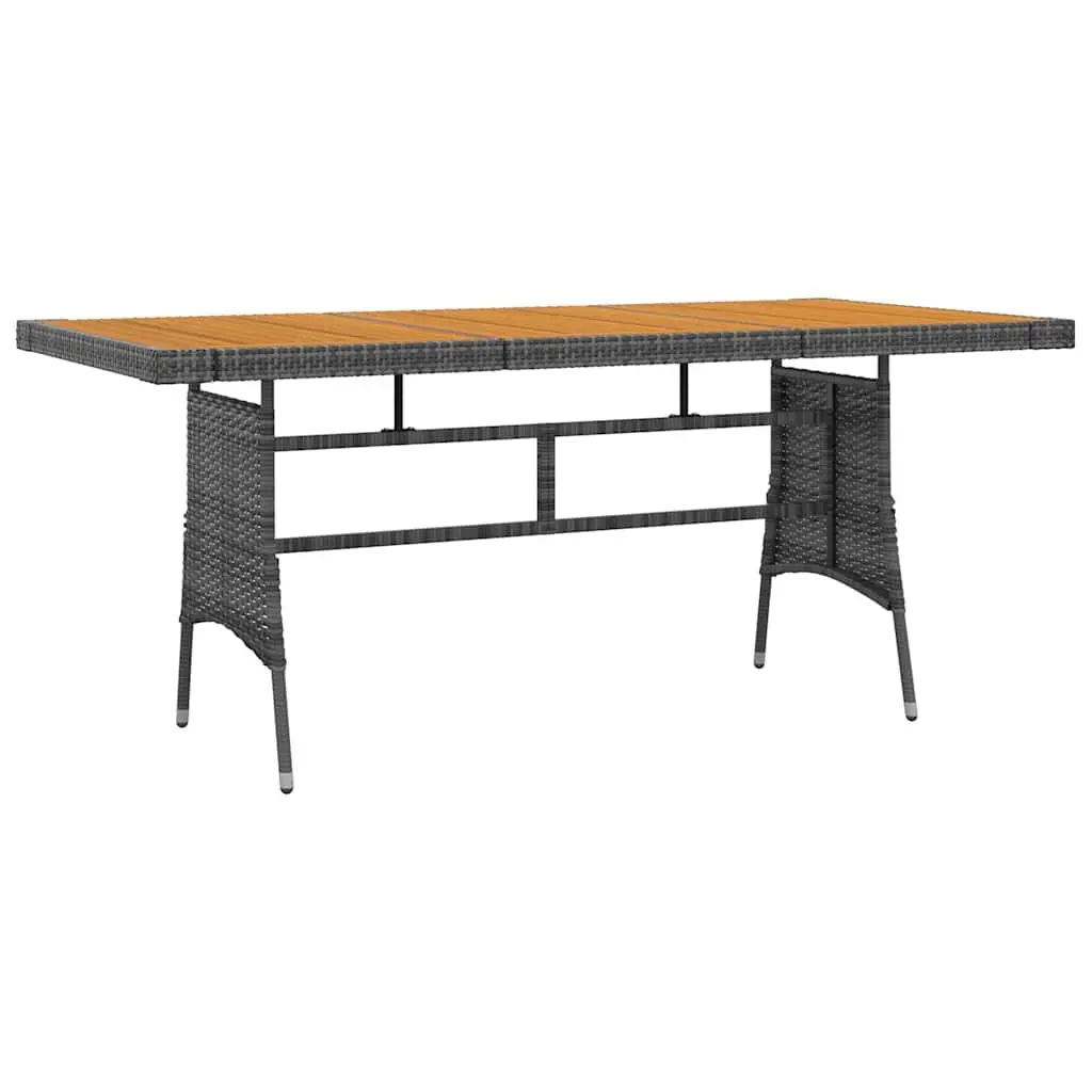 Outdoor Dining Set Grey Rattan 9 Piece Patio Garden Furniture Table Chairs
