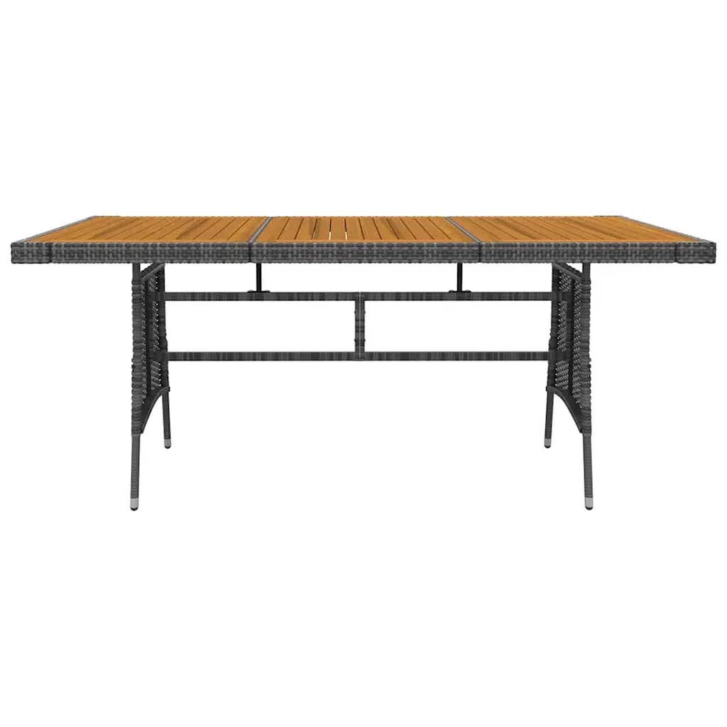 Outdoor Dining Set Grey Rattan 9 Piece Patio Garden Furniture Table Chairs