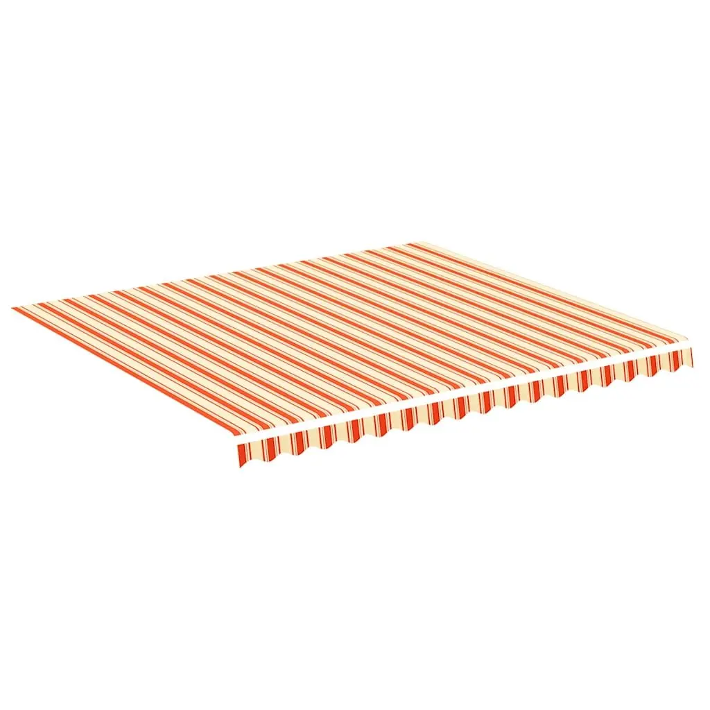 Awning Replacement Fabric UV-Resistant Polyester Yellow Orange 4x3.5m