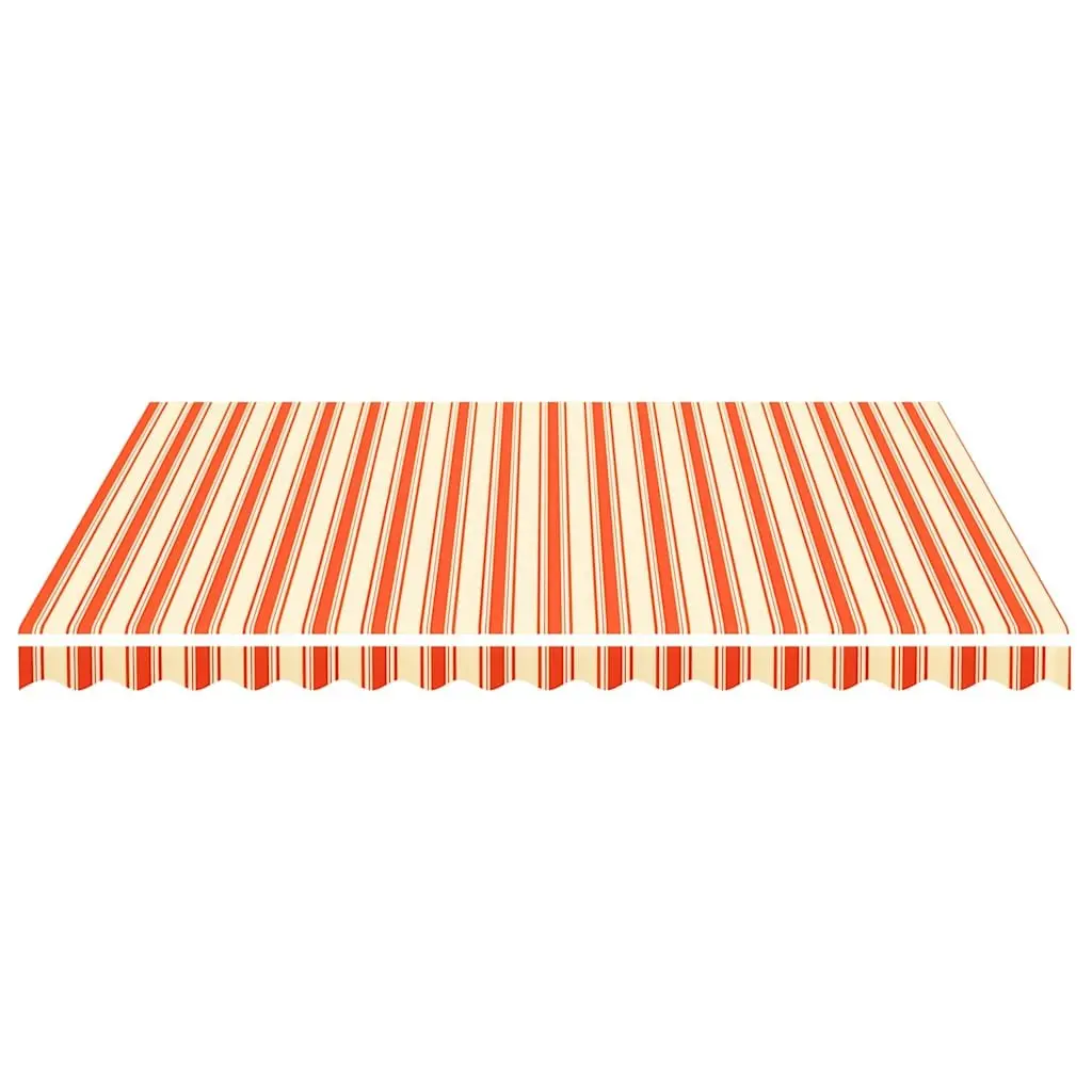 Awning Replacement Fabric UV-Resistant Polyester Yellow Orange 4x3.5m