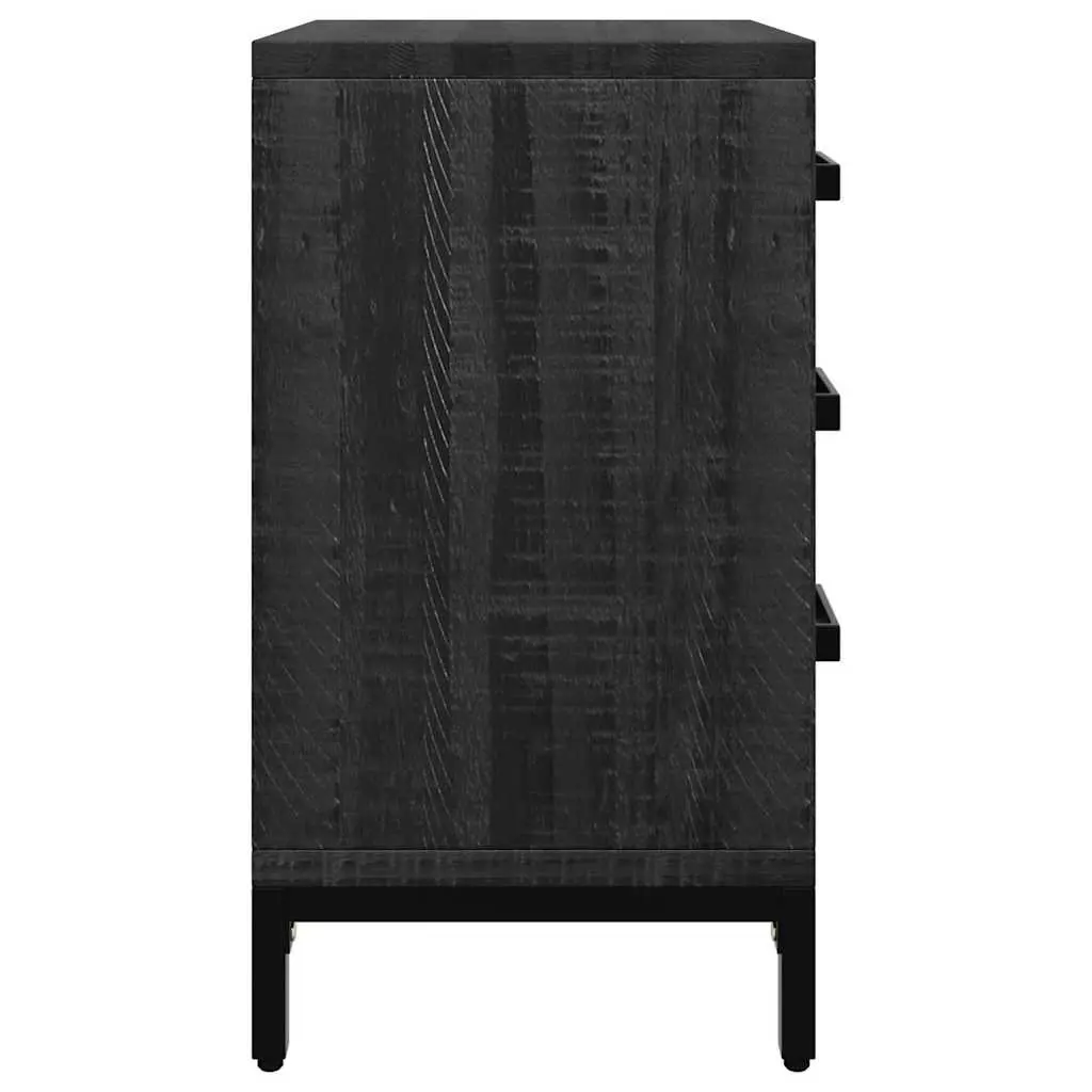 Bedside Cabinets 2 pcs Black 40x30x55 cm