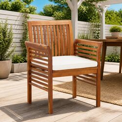 Friendly Outdoor Dining Chairs Set of 4 with Cushions