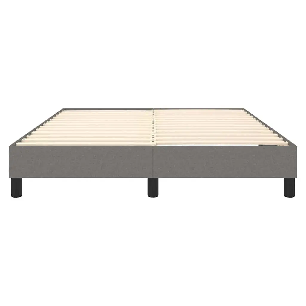 Grey Fabric Box Spring Bed Frame