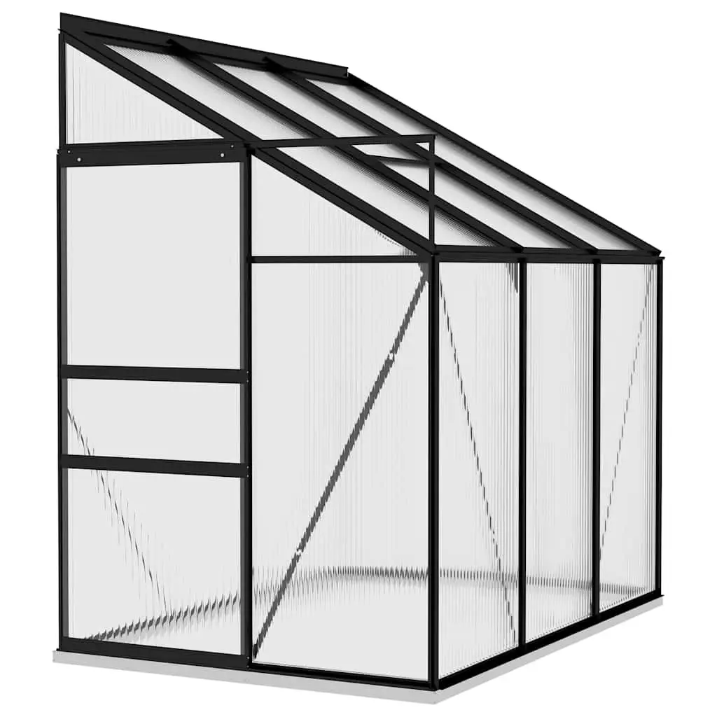 Greenhouse Aluminium Frame Anthracite PC Board 3.97m³