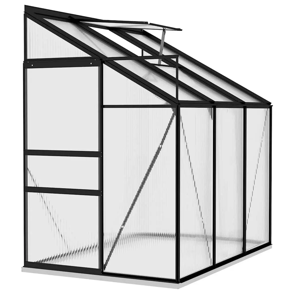 Greenhouse Aluminium Frame Anthracite PC Board 3.97m³