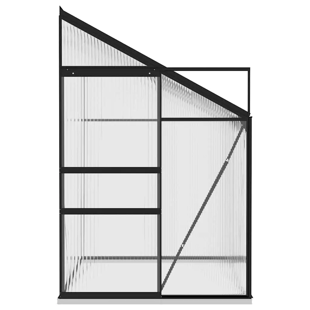 Greenhouse Aluminium Frame Anthracite PC Board 3.97m³
