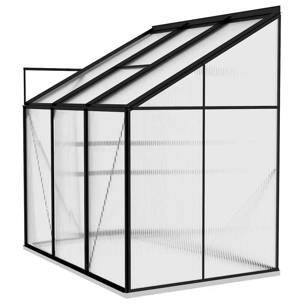 Greenhouse Aluminium Frame Anthracite PC Board 3.97m³