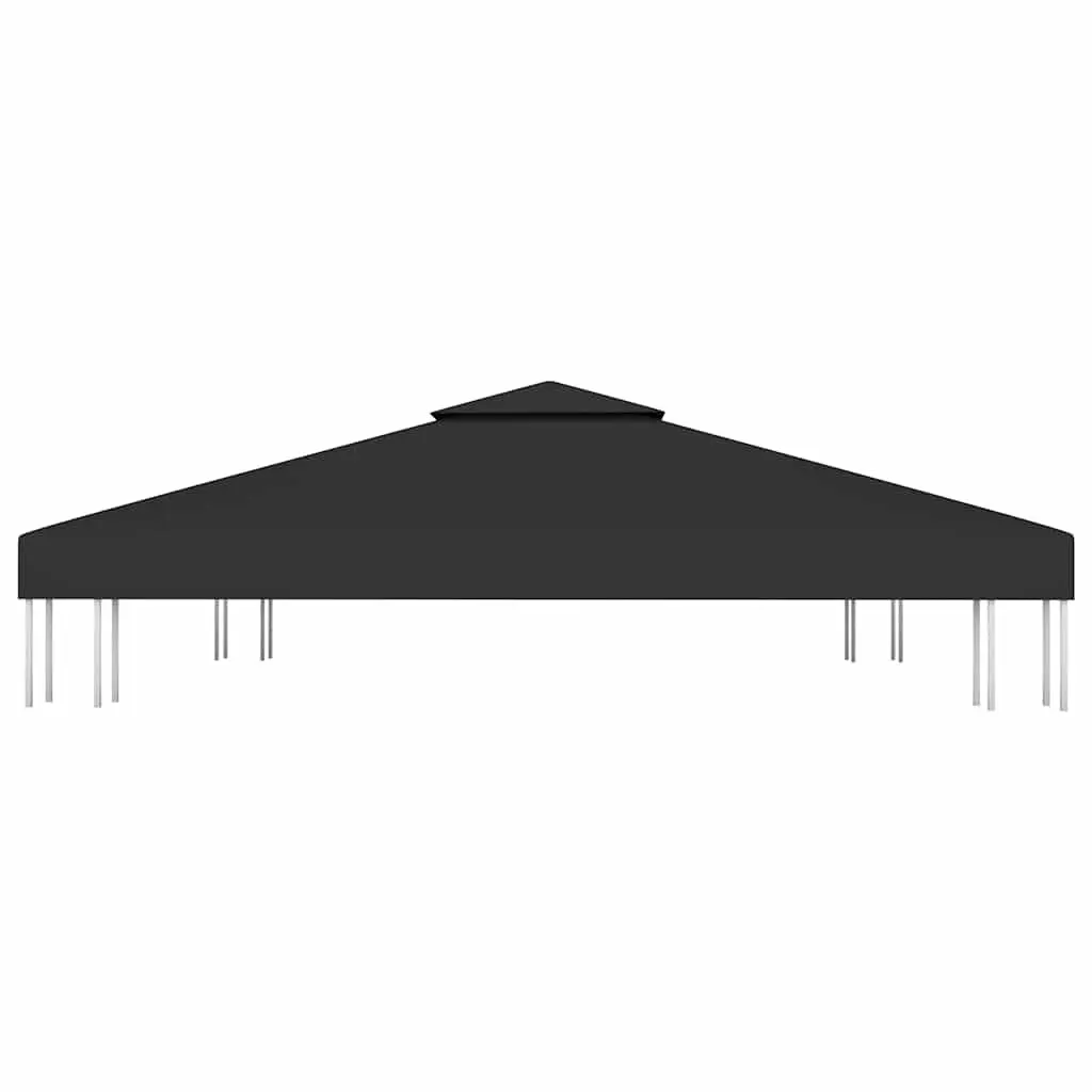 2-Tier Gazebo Top Cover Waterproof 3x3 m Outdoor Canopy Replacement Sun Shade