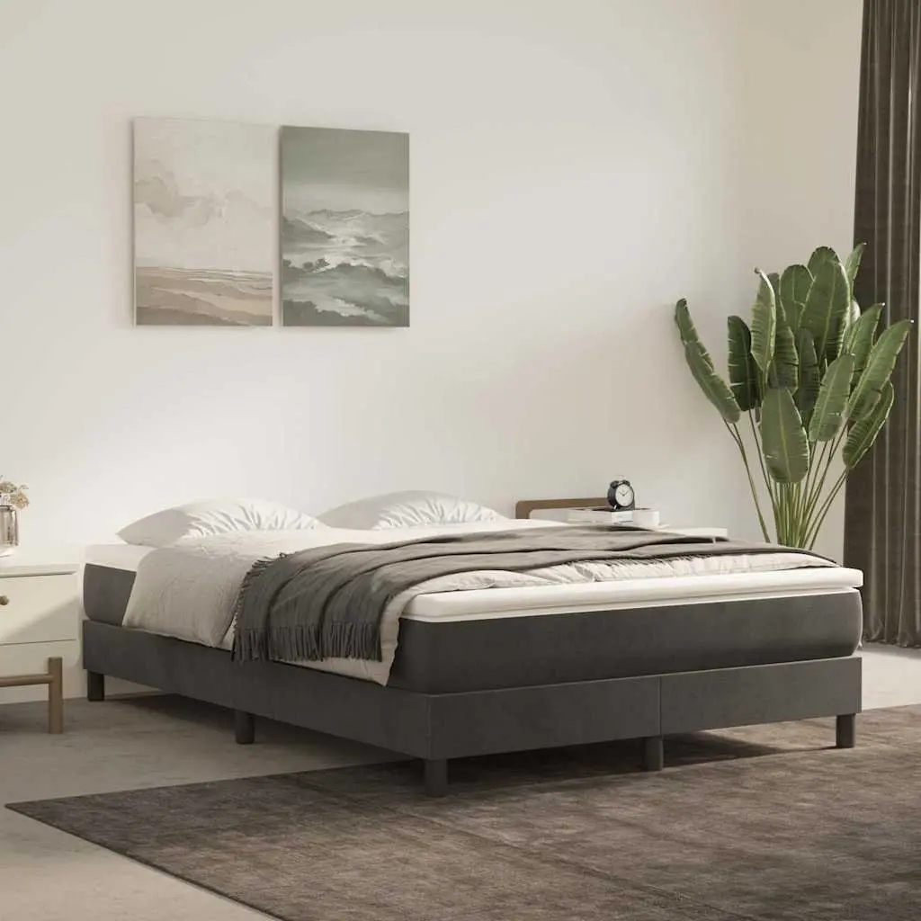 Grey Velvet Bed Frame